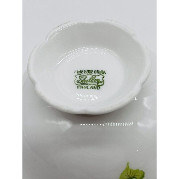 SHELLEY CUP AND SAUCER CELANDINE LINCOLN SHAPE ENGLAND 1960S YELLOW FLOWERS - Picture 8 of 9